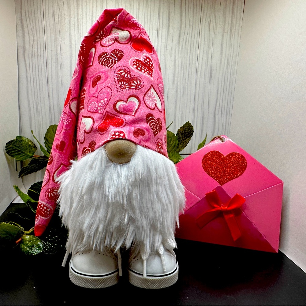 Handmade Valentine’s Day gnome!